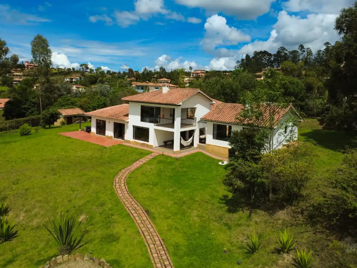 Vista exterior de casa vacacional Hichana y Zuetana en Villa de Leyva